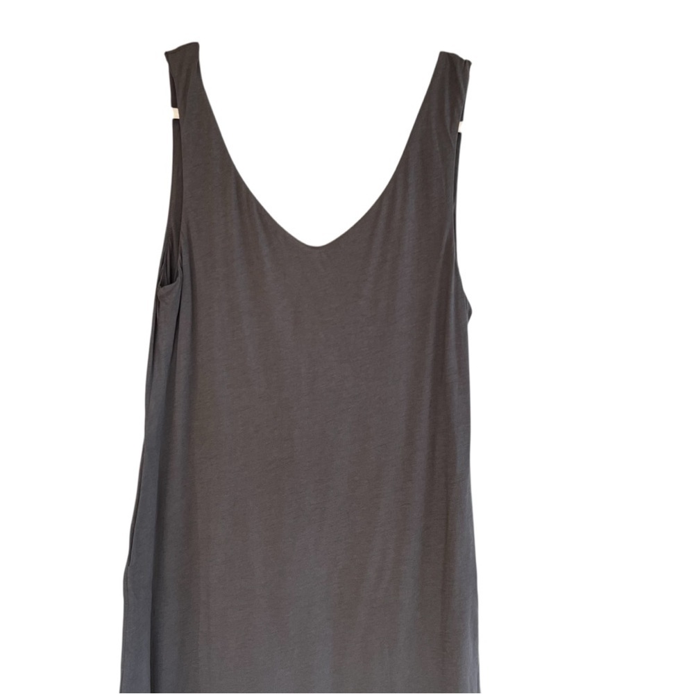 Lunya Organic Pima Jumpsuit Dark Grey XS NWOT Coastal Minimalist Lounge Casual - Picture 2 of 5